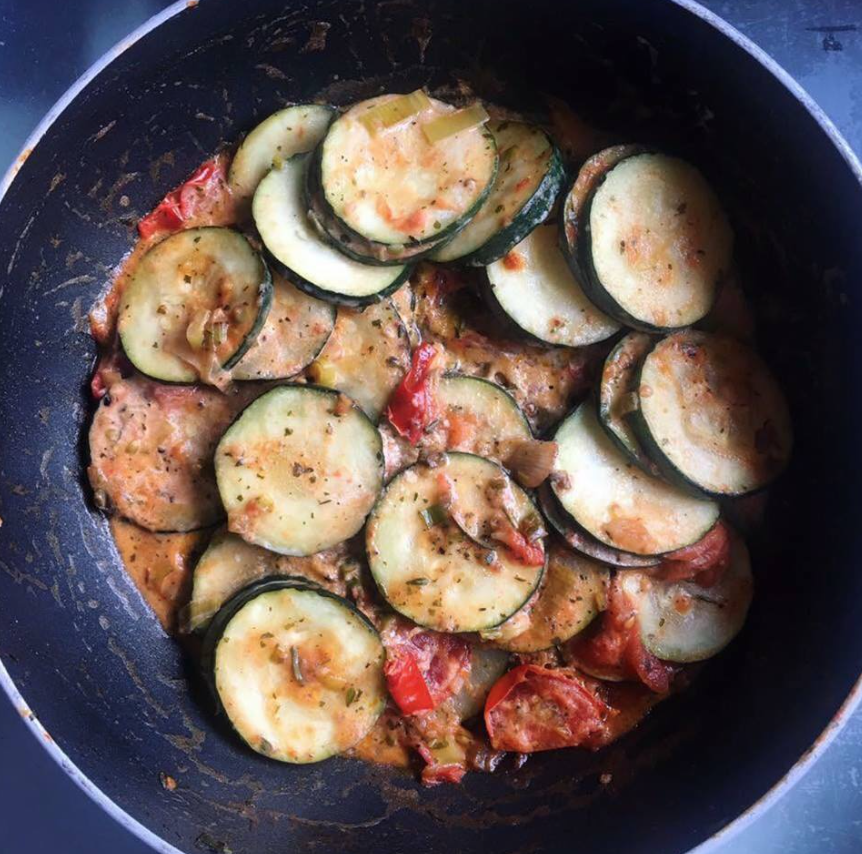 Zucchini Tomaten Pfanne - Die besten Fitnessrezepte